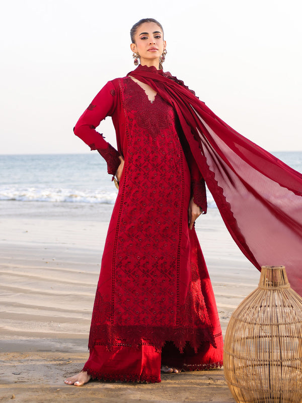 Faiza Faisal - Tara 3pc Unstitched Pakistani Formal Wear Dress