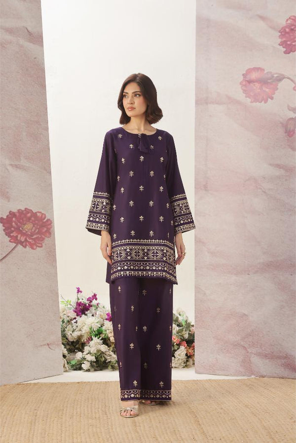 Al Siyaab - 2 Piece Maya Purple Pakistani Dress