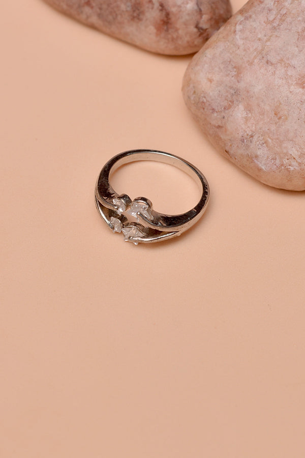 Anzay Jewellery - Size 0 Daily Wear Silver Ring
