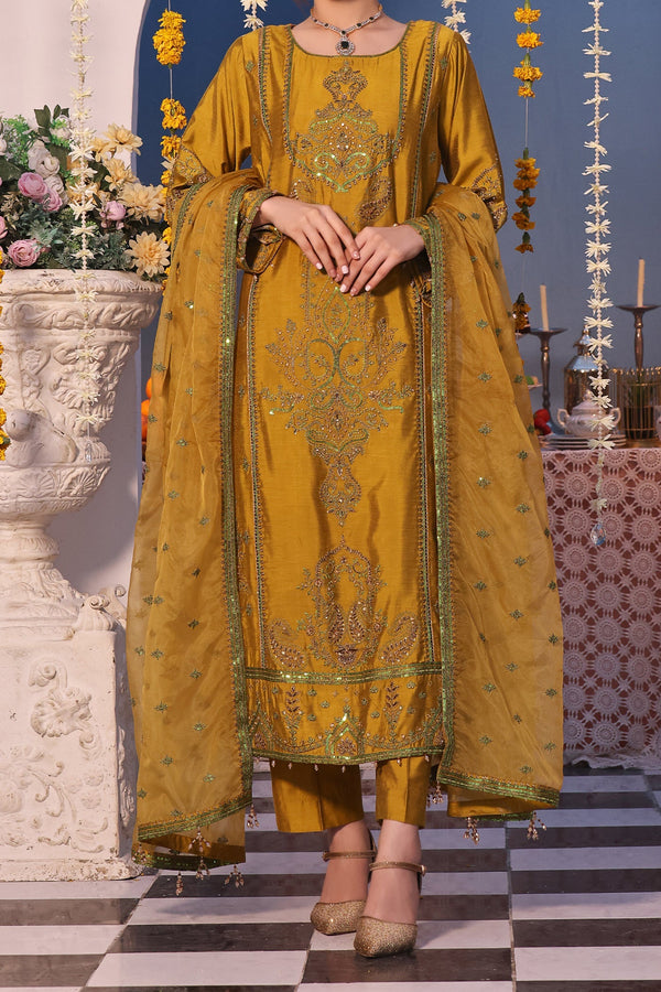 Noorangi - Unstitched Festive İrem | Cotton Silk | 3-Piece MTO Pakistani Dress