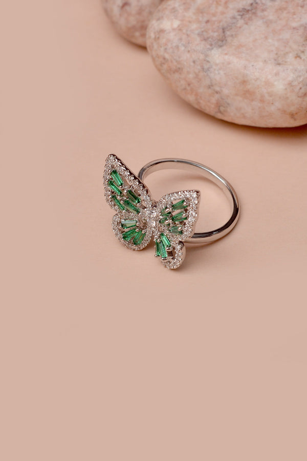 Anzay Jewellery - Size 0 Daily Wear Green Ring