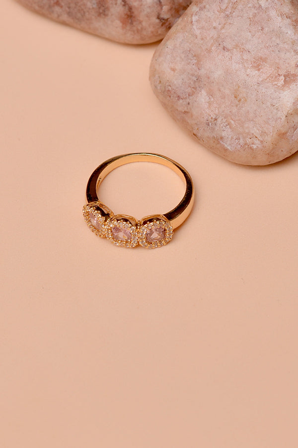 Anzay Jewellery - Size 8 Daily Wear Pink Ring