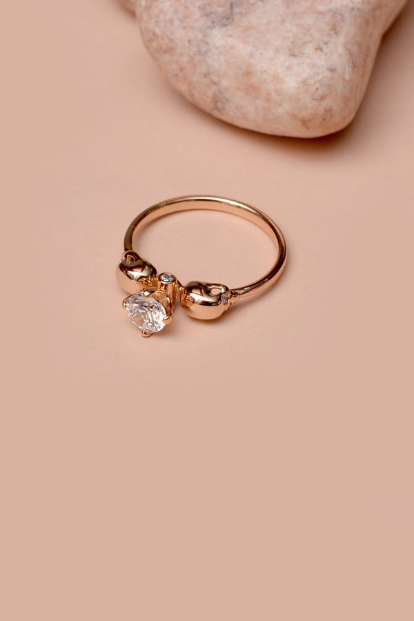 Anzay Jewellery - Size 9 Daily Wear Golden Ring