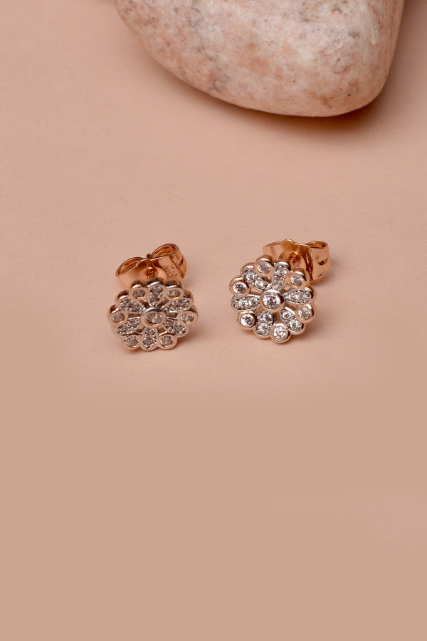 Anzay Jewellery - Daily Wear Dual Tone Ear Studs