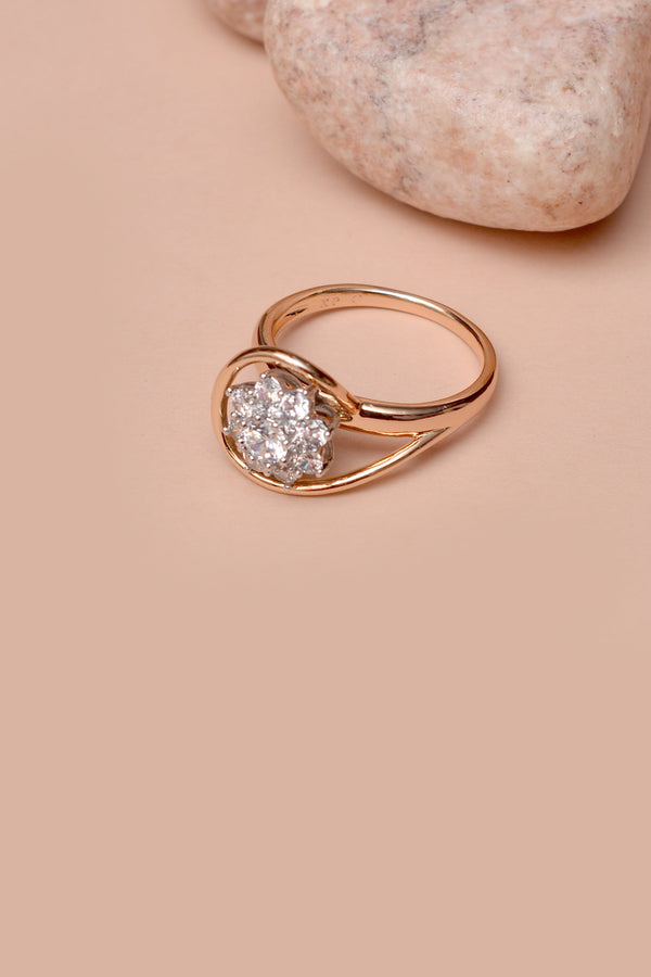 Anzay Jewellery - Size 7 Daily Wear Dual Tone Ring