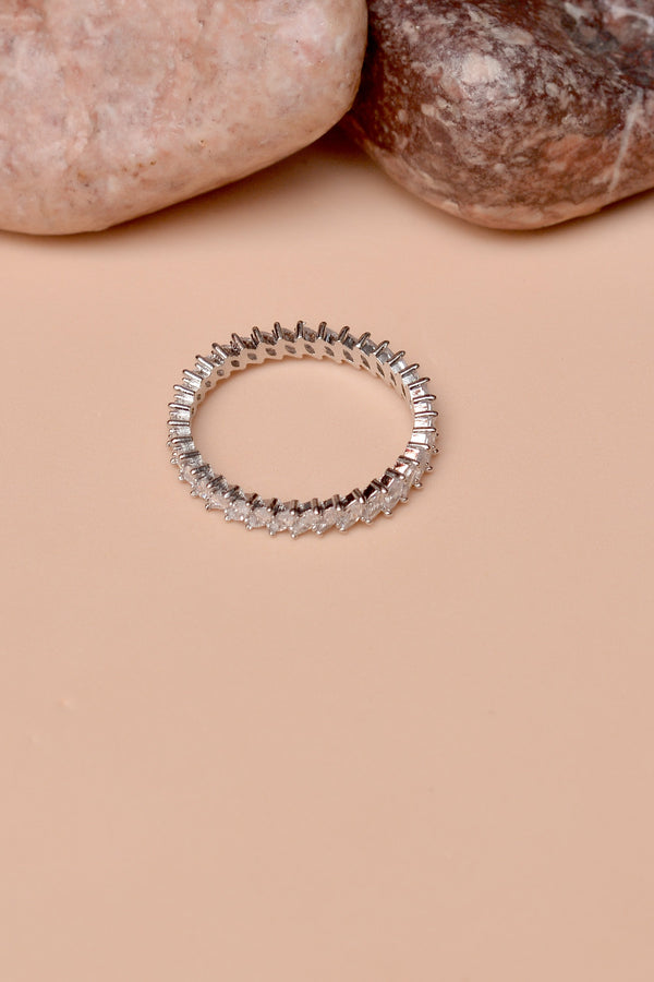 Anzay Jewellery - Size 8 Daily Wear Silver Ring