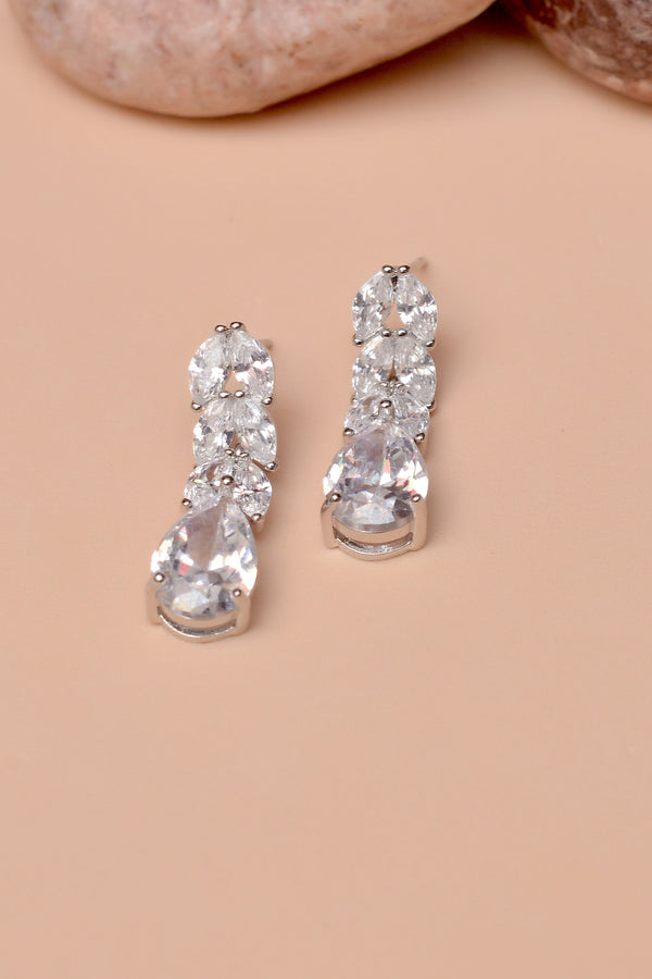 Anzay Jewellery - Daily Wear Silver Earrings
