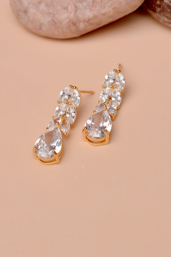 Anzay Jewellery - Daily Wear Golden Earrings