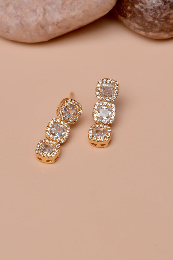 Anzay Jewellery - Daily Wear Golden Earrings