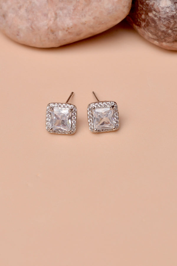 Anzay Jewellery - Daily Wear Silver Ear Studs
