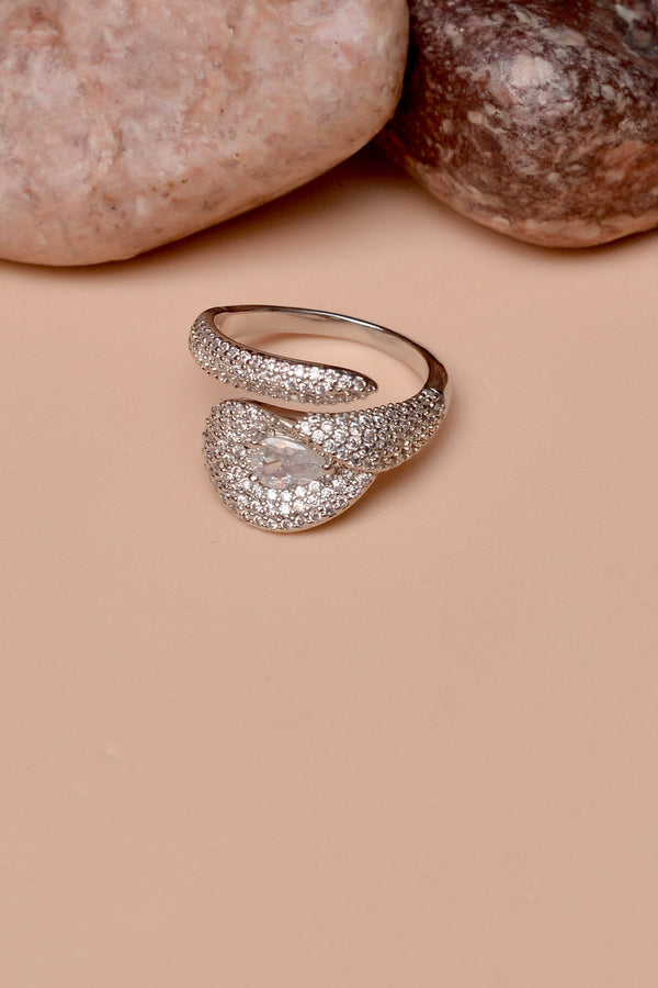Anzay Jewellery - Size 0 Daily Wear Silver Ring