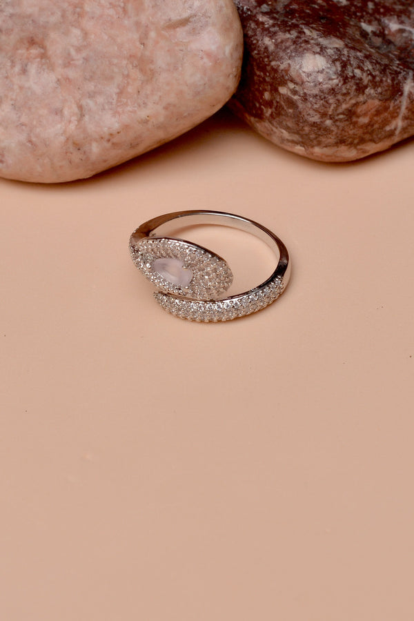 Anzay Jewellery - Size 0 Daily Wear Pink Ring