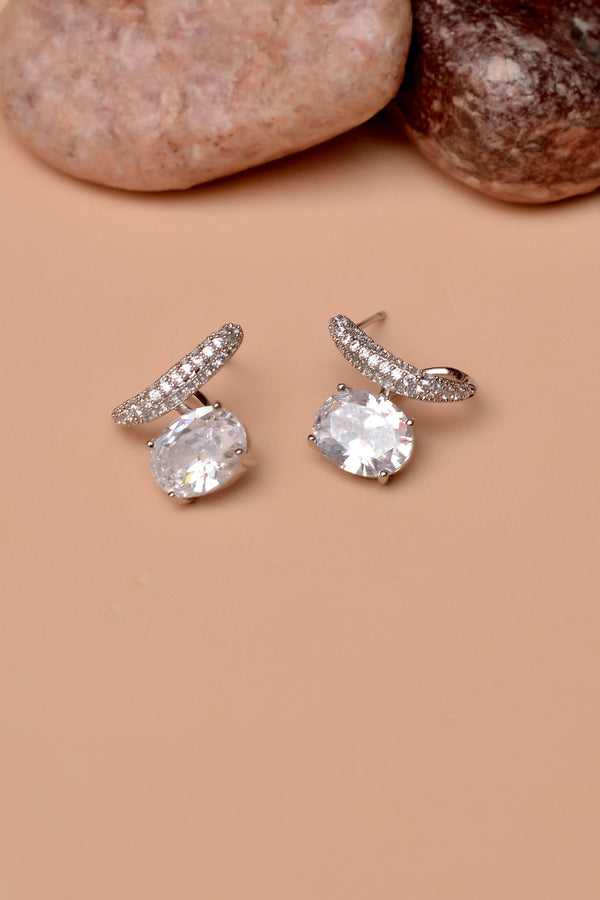 Anzay Jewellery - Daily Wear Silver Ear Studs