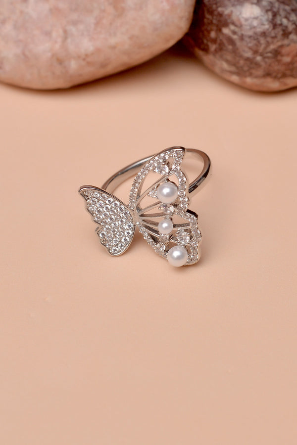 Anzay Jewellery - Size 0 Daily Wear Silver Ring
