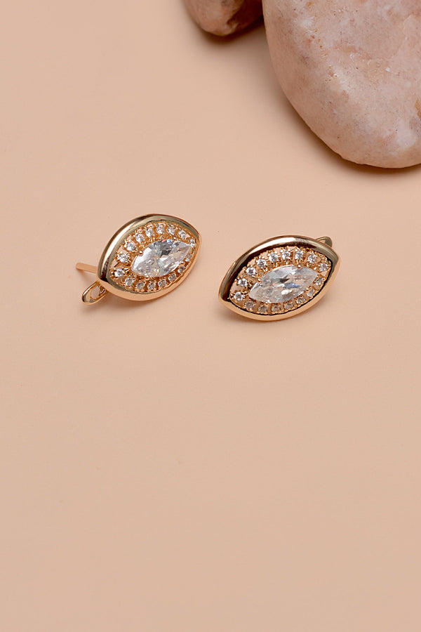 Anzay Jewellery - Daily Wear Golden Hoop Earrings