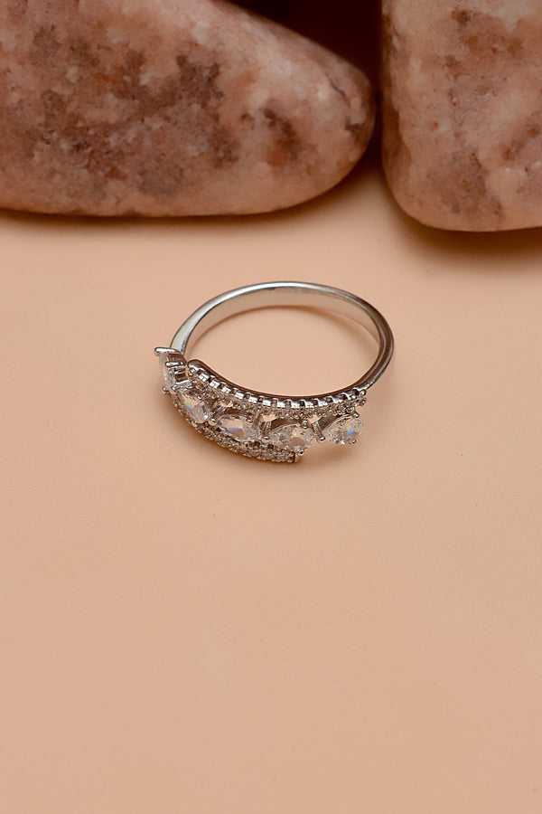 Anzay Jewellery - Size 8 Daily Wear Silver Ring