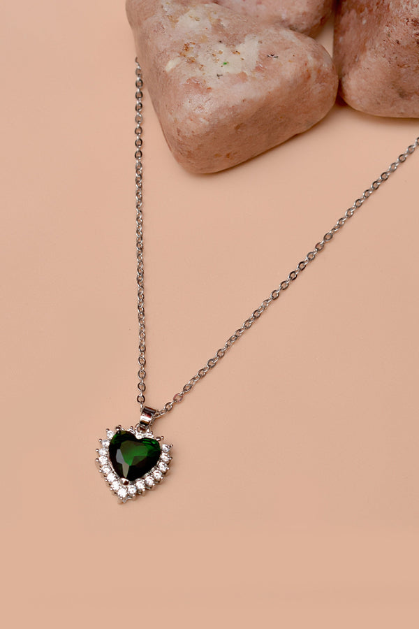 Anzay Jewellery - Daily Wear Green Locket Pendant