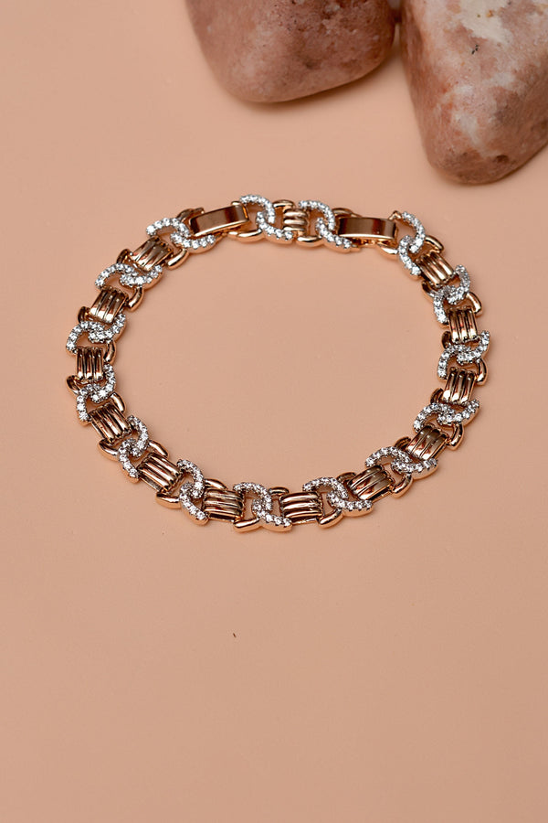 Anzay Jewellery - Daily Wear Dual Tone Bracelet