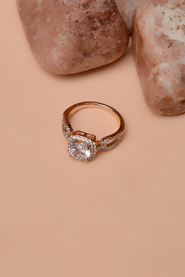 Anzay Jewellery - Size 6 Daily Wear Dual Tone Ring