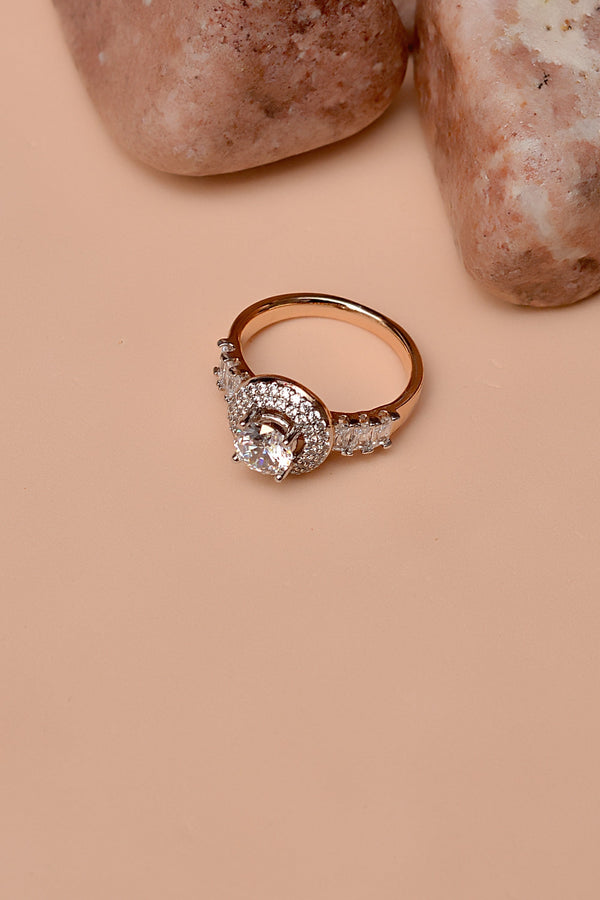 Anzay Jewellery - Size 6 Daily Wear Dual Tone Ring