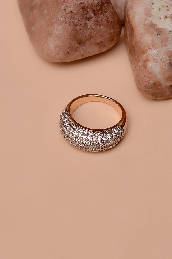 Anzay Jewellery - Size 6 Daily Wear Dual Tone Ring