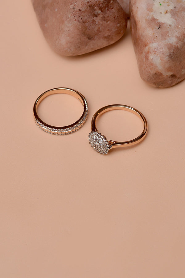 Anzay Jewellery - Size 6 Daily Wear Dual Tone Ring