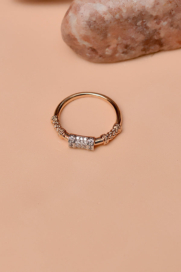 Anzay Jewellery - Size 7 Daily Wear Dual Tone Ring