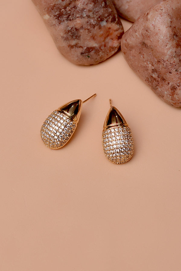 Anzay Jewellery - Daily Wear Golden Earrings