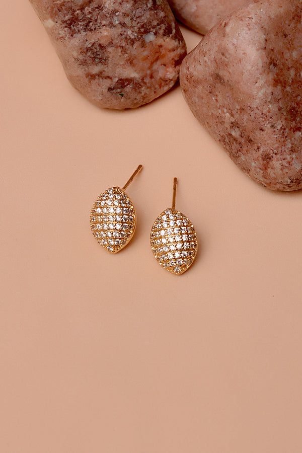 Anzay Jewellery - Daily Wear Golden Ear Studs