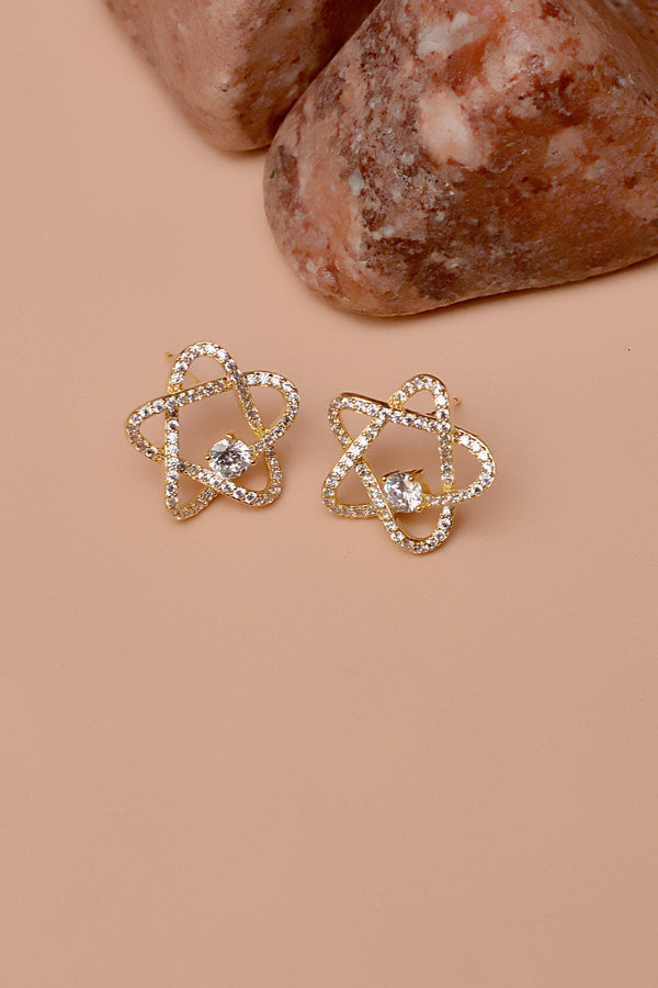 Anzay Jewellery - Daily Wear Golden Earrings