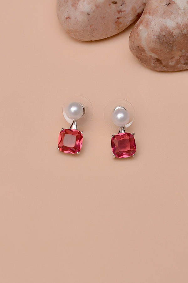 Anzay Jewellery - Daily Wear Red Earrings