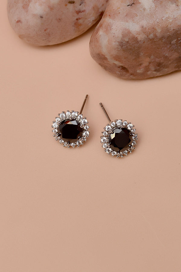Anzay Jewellery - Daily Wear Black Ear Studs