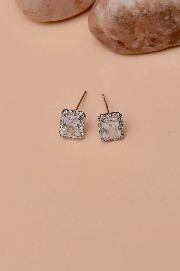 Anzay Jewellery - Daily Wear Silver Ear Studs
