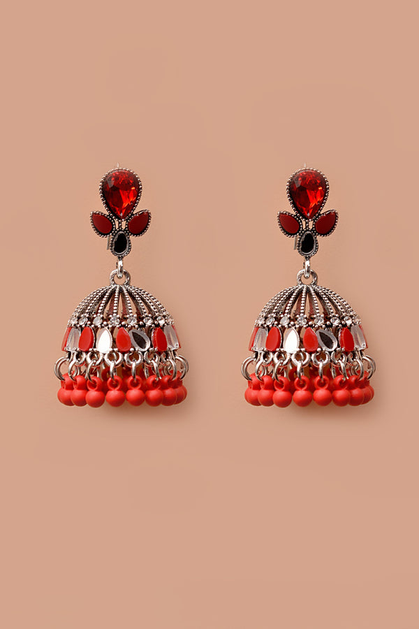 Anzay Jewellery - Daily Wear Red Earrings