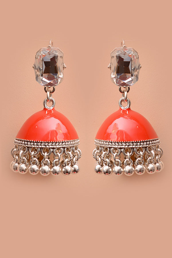 Anzay Jewellery - Daily Wear Red Earrings