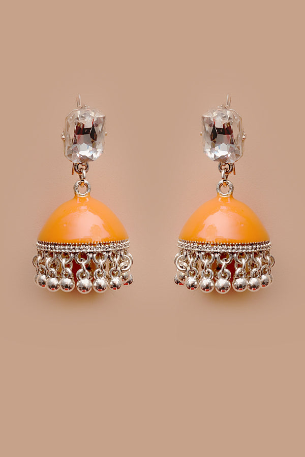 Anzay Jewellery - Daily Wear Orange Earrings