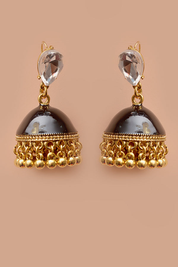 Anzay Jewellery - Daily Wear Black Earrings