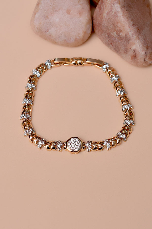 Anzay Jewellery - Daily Wear Dual Tone Bracelet