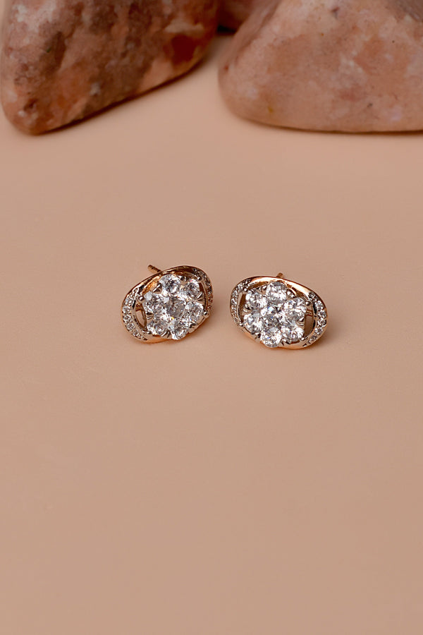 Anzay Jewellery - Daily Wear Dual Tone Ear Studs