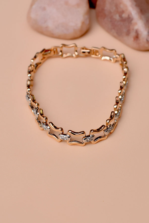 Anzay Jewellery - Daily Wear Dual Tone Bracelet