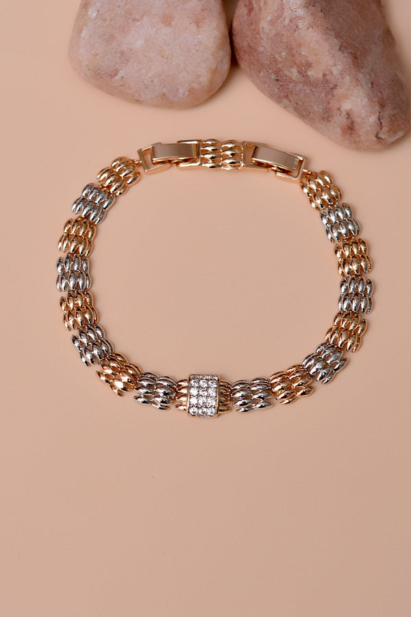 Anzay Jewellery - Daily Wear Dual Tone Bracelet