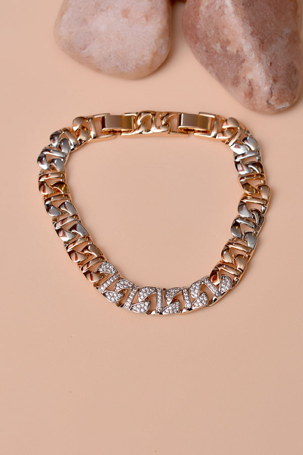 Anzay Jewellery - Daily Wear Dual Tone Bracelet