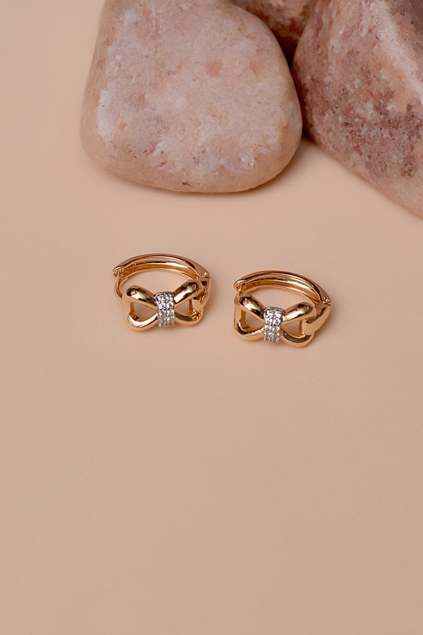 Anzay Jewellery - Daily Wear Dual Tone Hoop Earrings