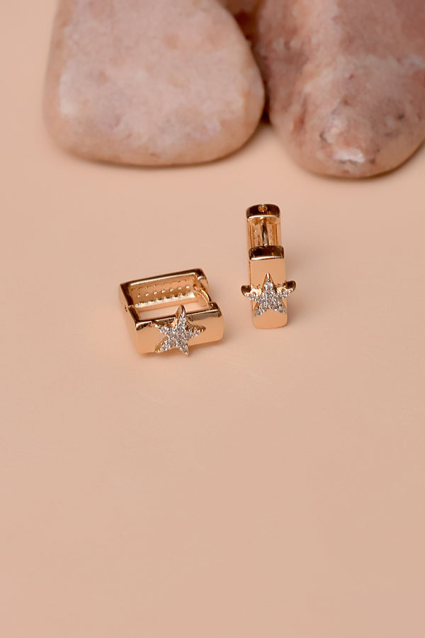 Anzay Jewellery - Daily Wear Dual Tone Hoop Earrings