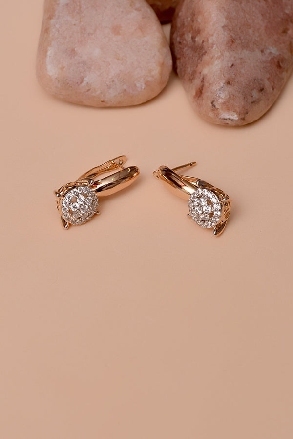 Anzay Jewellery - Daily Wear Dual Tone Hoop Earrings