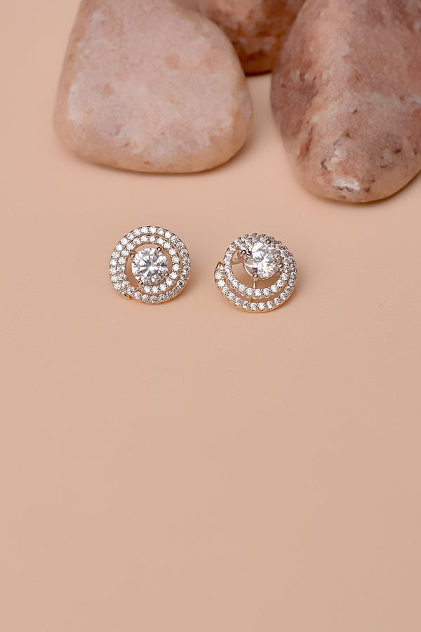 Anzay Jewellery - Daily Wear Dual Tone Ear Studs