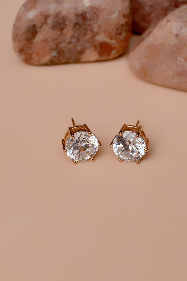 Anzay Jewellery - Daily Wear Golden Ear Studs