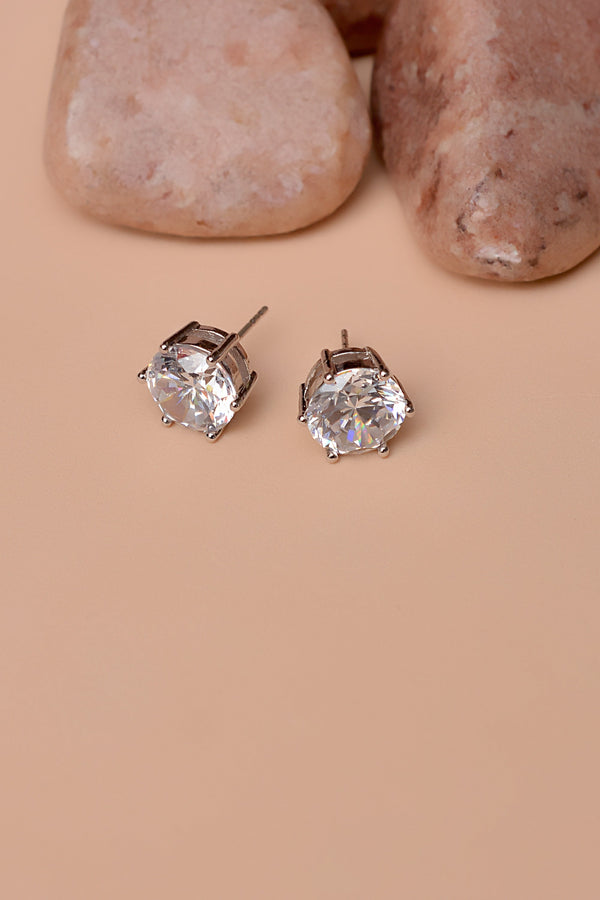 Anzay Jewellery - Daily Wear Silver Ear Studs