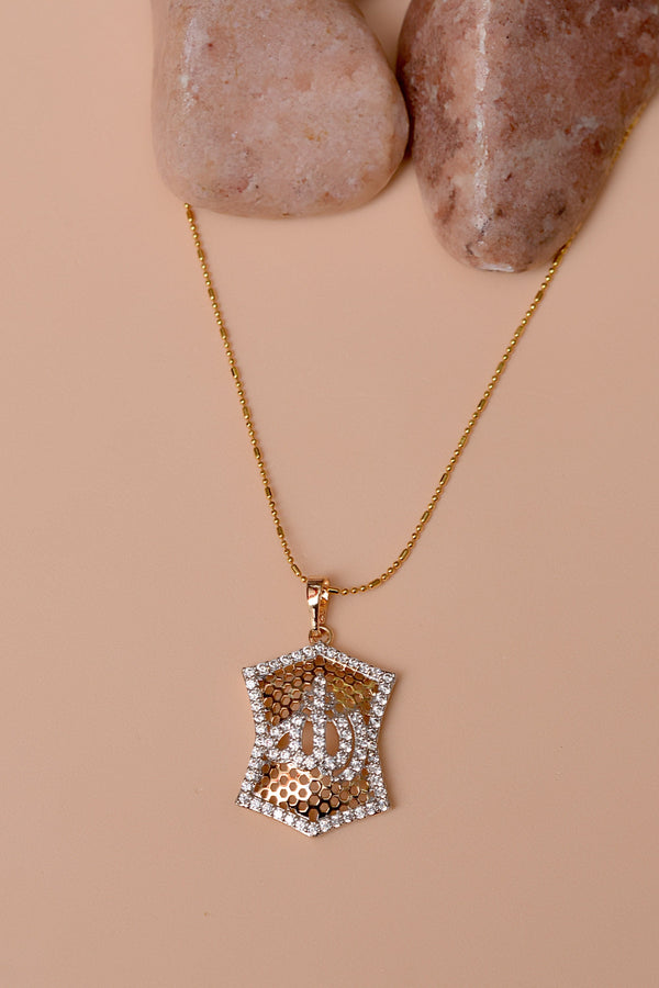 Anzay Jewellery - Daily Wear Dual Tone Locket Pendant