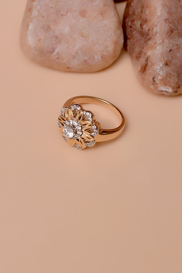 Anzay Jewellery - Size 6 Daily Wear Dual Tone Ring